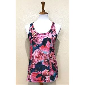 Lululemon Lightened Up Secret Garden Tank Roses Size 6 8